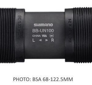 SREDNJA GLAVA SHIMANO BB-UN100, AXLE 122.5MM(LL123), SHELL BSA 68MM, W/O FIXING BOLT, BULK