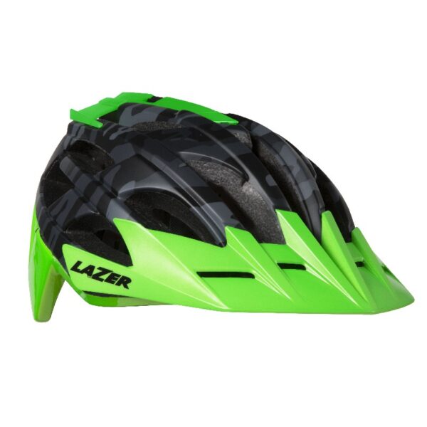 KACIGA BICIKLISTIČKA LAZER OASIZ (MTB) MATTE BLACK CAMO FLASH GREEN L