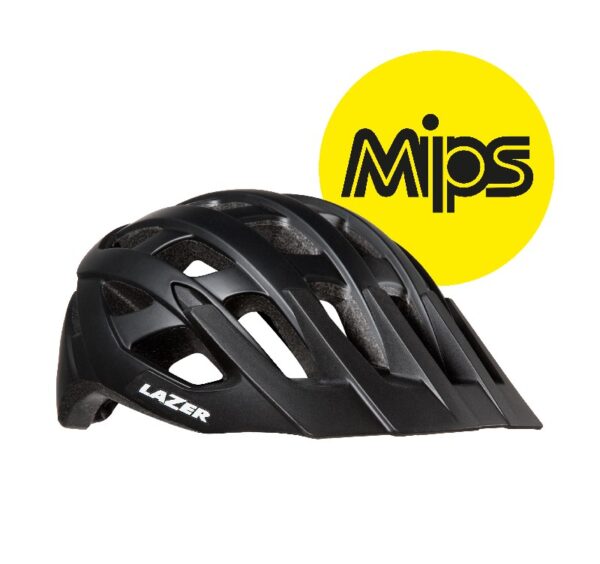 KACIGA BICIKLISTIČKA LAZER ROLLER (MTB) FULL MAT BLACK M