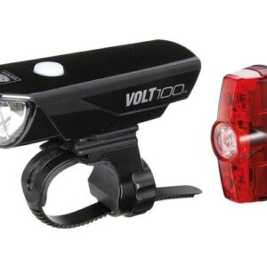 SET BATERIJSKIH SVETALA CATEYE SVETLO PREDNJE VOLT100 HL-EL150/SVETLO ZADNJE RAPID MINI TL-LD635 (17)