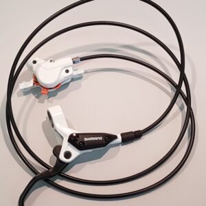 KOČNICA SHIMANO ACERA BL-M396W(R) BR-M395W(R), HIDRAULIČNA, W/O ADAPTER, RESIN PAD, HOSE SM-BH59 1700MM BLACK, ADD. OLIVE & CONNECTING INSERT, WHITE, IND.PACK