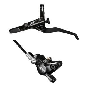 KOČNICA SHIMANO DEORE XT BL-T8000(R) BR-M8000(R), W/O ADAPTER, RESIN PAD W/O FIN, HOSE SM-BH90-SBM 1700MM BLACK, ADD. OLIVE & CONNECTING INSERT, IND.PACK