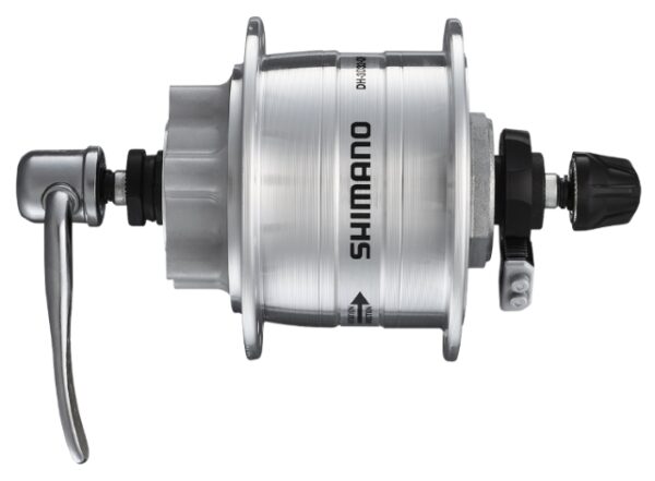 NABLA PREDNJA DYNAMO SHIMANO DH-3D32-QR, 6V 3.0W, 36H OLD 100MM, QR 133MM, FOR ROTOR 6-BOLT, W/SM-DH10, CLEAR, IND.PACK