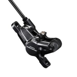KOČNICA SHIMANO DEORE BR-M6000, HIDRAULIČNA, PREDNJA ILI ZADNJA, W/O ADAPTER, FOR POST MOUNT, RESIN PAD G02 (W/O FIN), BLACK, IND.PACK