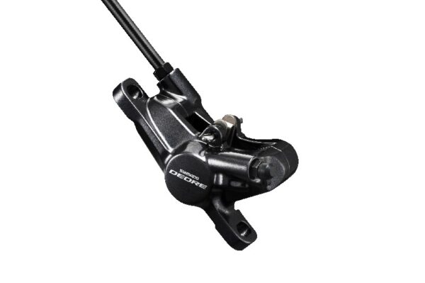 KOČNICA SHIMANO DEORE BR-M6000, HIDRAULIČNA, PREDNJA ILI ZADNJA, W/O ADAPTER, FOR POST MOUNT, RESIN PAD G02 (W/O FIN), BLACK, IND.PACK