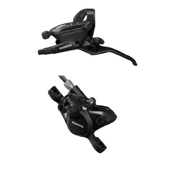 KOČNICA SHIMANO ST-EF505(2L),BR-MT200(F),FOR POST MOUNT,RESIN PAD,W/OLIVE&CONNECTER INSERT,1000MM HOSE(SM-BH59-SS BLACK),600MM SP41 OUTER,IND.PACK