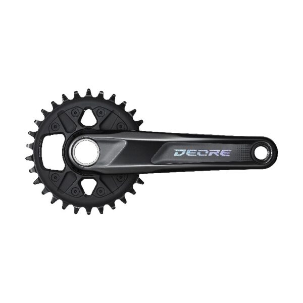 POGON SHIMANO FC-M6100-1, DEORE, FOR REAR 12-SPEED, 2-PCS FC, 175MM, 30T W/O CG, W/O BB PARTS, FOR CHAIN LINE 52MM, IND.PACK