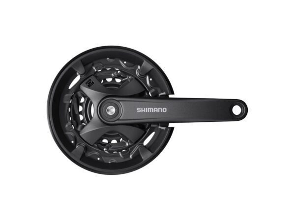 POGON SHIMANO TOURNEY FC-MT100, 40X30X22T, KURBLA 175MM, FOR REAR 9 BRZINA, CG, CHAINCASE NOT COMPATIBLE, INCL. CRANK FIXING BOLT, BLACK, IND.PACK