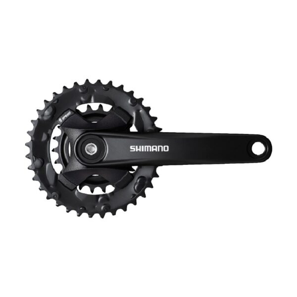 POGON SHIMANO FC-MT101-B2, FOR REAR 9-BRZINA, 170MM, 36-22T W/O CG, W/CRANK FIXING BOLT, CHAIN CASE NOT COMPATIBLE, CHAIN LINE 3MM OUTBOARD, BLACK, IND.PACK