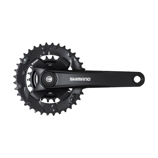 POGON SHIMANO FC-MT101-2, FOR REAR 9-BRZINA, 175MM, 36-22T W/O CG, W/CRANK FIXING BOLT, CHAIN CASE NOT COMPATIBLE, BLACK, IND.PACK