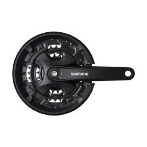 POGON SHIMANO FC-MT101, FOR REAR 9-BRZINA, 170MM, 40-30-22T W/CG, W/CRANK FIXING BOLT, CHAIN CASE NOT COMPATIBLE, BLACK, IND.PACK
