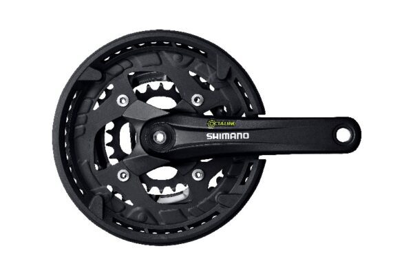 POGON SHIMANO ALIVIO FC-T4010, 44X32X22T, KURBLA 170MM, FOR REAR 9 BRZINA, OCTALINK, CG, CHAINCASE COMPATIBLE, SHIMANO LOGO, BLACK, IND.PACK