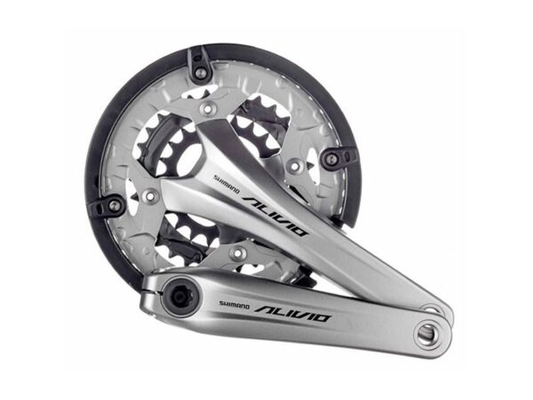 POGON SHIMANO ALIVIO FC-T4060, 48X36X26T, KURBLA 175MM, FOR REAR 9 BRZINA, 2-PCS FC, W/O CG, CHAINCASE COMPATIBLE, W/O BB, SILVER, IND.PACK