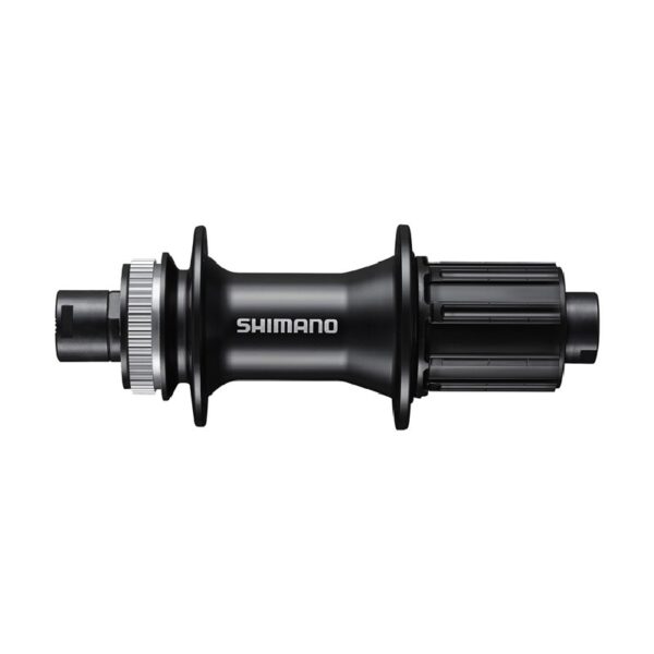 NABLA ZADNJA SHIMANO FH-MT400, CENTER LOCK DISC(W/O LOCK RING) 8-11-BRZINA FOR 12MM THRU TYPE AXLE(W/O AXLE), 32H OLD 142MM, W/O ROTOR MOUNT COVER, BLACK, IND.PACK