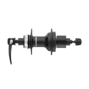 NABLA ZADNJA SHIMANO FH-MT401-B, CENTER LOCK DISC(W/O LOCK RING) 12-SPEED 32H OLD:141MM QR:176MM(BLACK), W/O ROTOR MOUNT COVER, BLACK, IND.PACK
