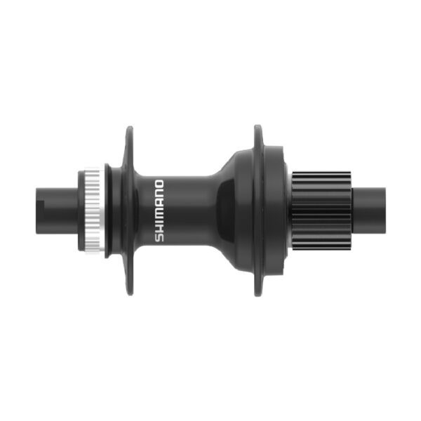 NABLA ZADNJA SHIMANO FH-MT410-B, CENTER LOCK DISC(W/O LOCK RING) 12-SPEED FOR 12MM THRU TYPE AXLE(W/O AXLE), 28H OLD:148MM, W/O ROTOR MOUNT COVER, BLACK, IND.PACK