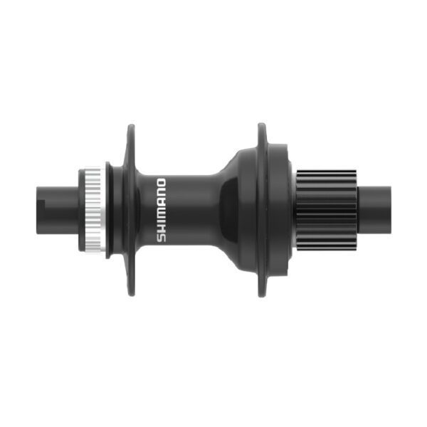 NABLA ZADNJA SHIMANO FH-MT410, CENTER LOCK DISC(W/O LOCK RING) 12-SPEED FOR 12MM THRU TYPE AXLE(W/O AXLE), 28H OLD:142MM, W/O ROTOR MOUNT COVER, BLACK, IND.PACK