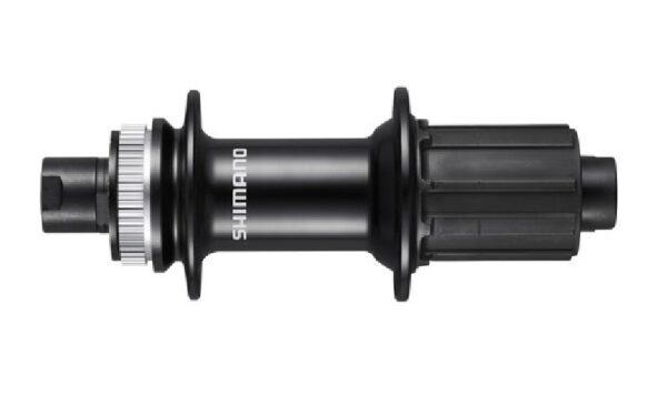 NABLA ZADNJA SHIMANO FH-RS470, CENTER LOCK DISC(W/O LOCK RING) 10/11-SPEED FOR 12MM THRU TYPE AXLE(W/O AXLE), 32H OLD:142MM, W/O ROTOR MOUNT COVER, BLACK, IND.PACK