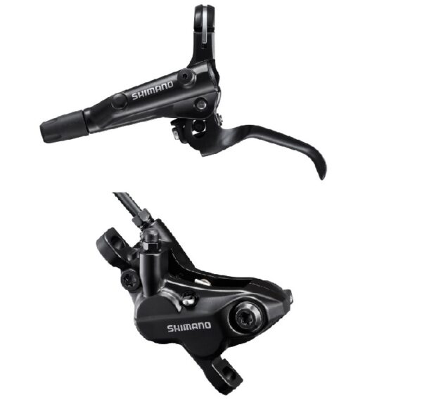 KOČNICA SHIMANO BL-MT501(L), BR-MT520(F), BLACK, J-KIT, W/O ADAPTER, METAL PAD(W/O FIN), 1000MM HOSE(SM-BH90-SS BLACK), W/CONNECTER INSERT, IND.PACK