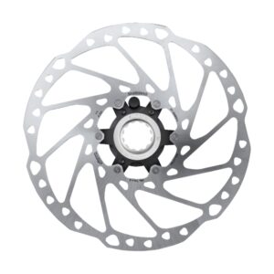 ROTOR DISK KOČNICE SHIMANO RT-EM600, L 203MM, W/LOCK RING(INTERNAL SERRATION, BLACK), IND.PACK