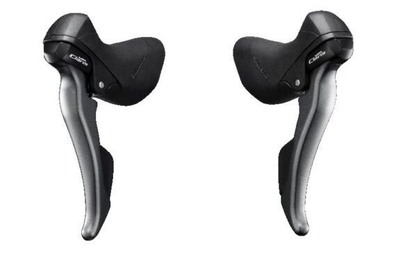 RUČICE MENJAČA/KOČNICA SHIMANO CLARIS ST-R2000, 8X2 BRZINE, SHIFT INNER CABLE 2100MM/1800MM, SHIFT OUTER CASING SP41 600MM/600MM/300MM BL ACK, BRAKE CABLE 670MM/800MM 1250MM/1400MM, IND.PACK