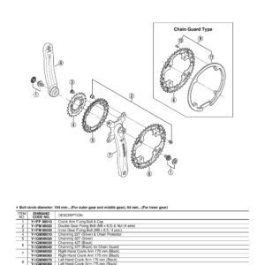 LANČANIK SHIMANO FC-M415 32T SILVER