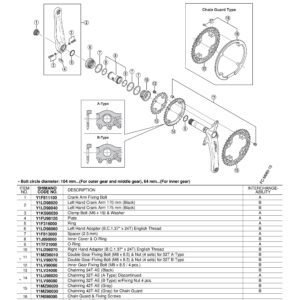 PLOČASTI PIN ZA POGON  SHIMANO FC-M580