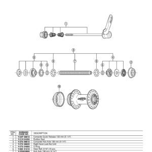 KONUS SHIMANO HB-M535 LEFT LOCK NUT UNIT
