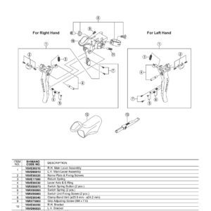 GUMICE RUČICA SHIMANO ST-6770 BRACKET COVER(PAIR)