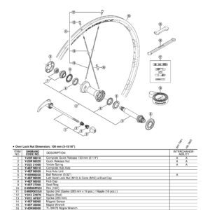 ŽICA SHIMANO WH-7850-C24C-LF 283MM
