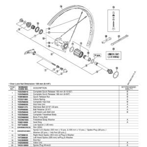 ŽICA SHIMANO WH-9000-C24-TL-R,LEVA, 305MM W/PLUG & WASHER