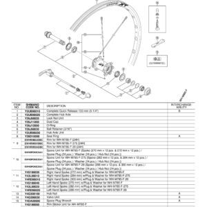 ŽICA SHIMANO WH-M785-F-275 LEFT 282MM & PLUG/WASHER