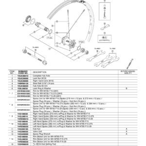 ŽICA SHIMANO WH-M785-F RIGHT 272MM W/PLUG & WASHER
