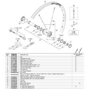 ULOŽAK NABLE SHIMANO ZA WH-M988/WH-6800 (HUB NUT)