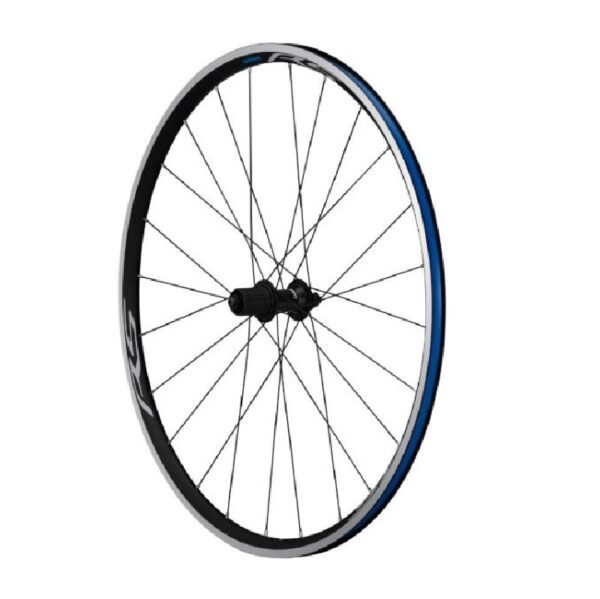 TOČKOVI SHIMANO WH-RS100, F 20H/R 24H, ZA 11/10-BRZINA, OLD 100/130R-QR 163MM, CLINCHER, CRNI, W/RIM TAPE, IND.PACK