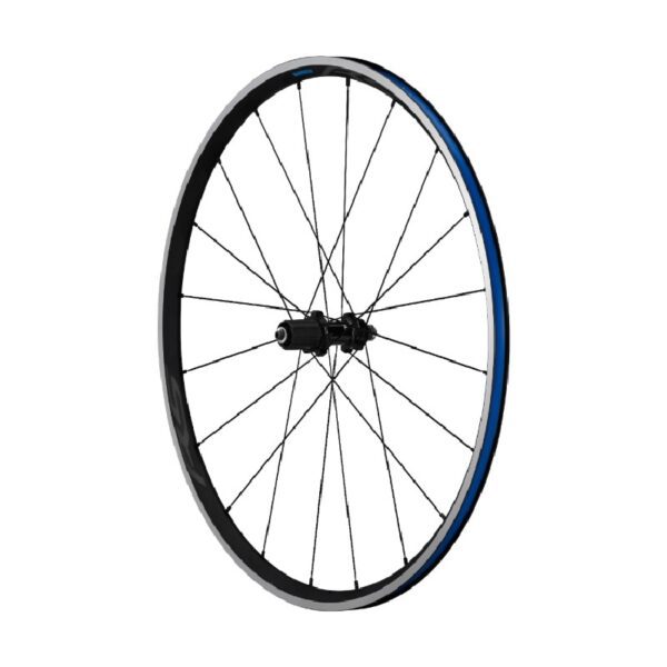 TOČAK SHIMANO WH-RS300, ZADNJI, 20H, FOR 11/10-S, OLD:130MM, R-QR:168MM, CLINCHER, BLACK, W/RIM TAPE, IND.PACK
