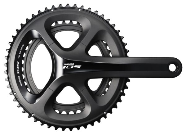 POGON SHIMANO 105 FC-5800-L, 52X36T, KURBLA 175MM, 11 BRZINA, HOLLOWTECH 2, W/O BB, BLACK, IND.PACK