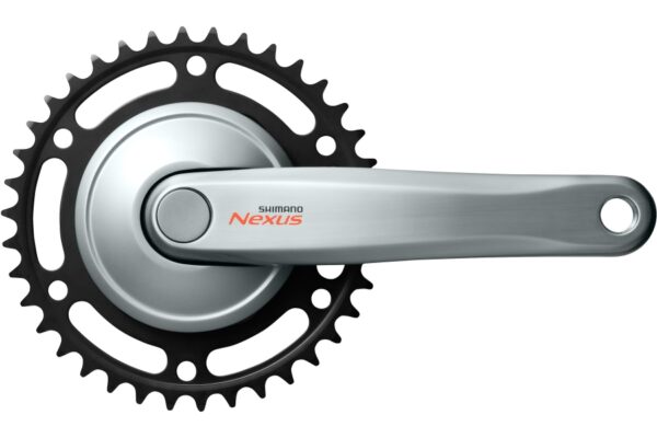 POGON SHIMANO FC-C6000, NEXUS,170MM, 38T, CHAIN CASE COMPATIBLE, W/CRANK FIXING BOLT, SILVER, BULK