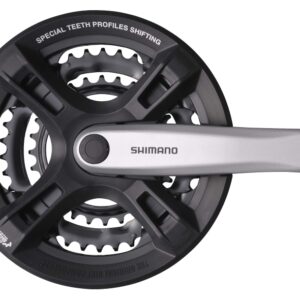 POGON SHIMANO TOURNEY FC-M171, 42X34X24T SILVER, KURBLA 175MM SILVER, FOR REAR 6/7/8 BRZINA, CG SILVER, W/O FIXING BOLT, CHAINCASE COMPATIBLE, BULK