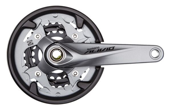 POGON SHIMANO ALIVIO FC-M4050, 40X30X22T, KURBLA 175MM, FOR REAR 9 BRZINA, 2-PCS FC, CHAIN CASE NOT COMPATIBLE, W/O BB, W/CG, IND.PACK