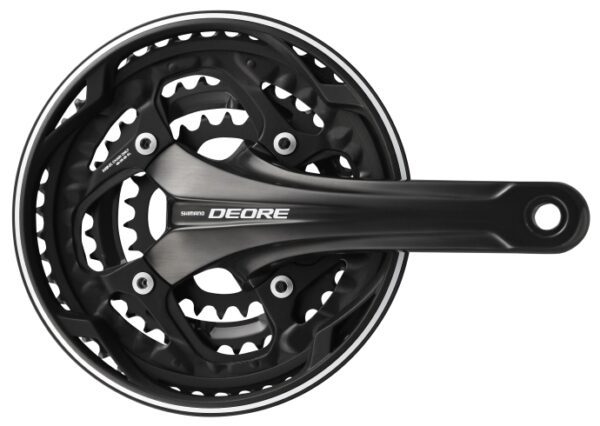 POGON SHIMANO DEORE FC-T611-L, 48X36X26T, KURBLA 175MM, 2-PCS FC,  10 BRZINA, W/CG, CHAINCASE COMPATIBLE, W/BB PARTS, BLACK, IND.PACK