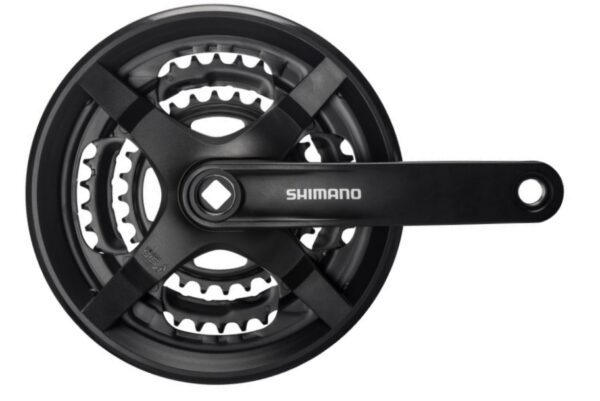 POGON SHIMANO TOURNEY FC-TY301, 42X34X24T, KURBLA 170MM, FOR REAR 6/7/8 BRZINA, W/CG, CHAINCASE COMPATIBLE, FIXING BOLT, BLACK, IND.PACK