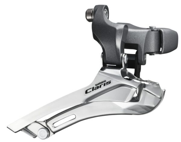 MENJAČ PREDNJI SHIMANO CLARIS FD-2400, FOR DOUBLE CHAINWHEEL, BAND TYPE 31.8MM W/28.6MM ADAPTER, IND.PACK