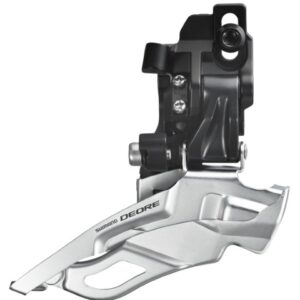 MENJAČ PREDNJI SHIMANO DEORE FD-M611-D, TRIPLE, 10 BRZINA, DOWN SWING, DUAL PULL, DIRECT MOUNT, CS ANGLE 66-69, FOR 40/42T, BLACK, IND.PACK