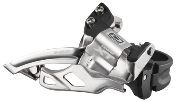 MENJAČ PREDNJI SHIMANO DEORE XT FD-M785, DOUBLE, FOR REAR 10 BRZINA, TOP SWING, DUAL PULL, BAND TYPE 34.9MM (W/ADAPTOR 31.8MM & 28.6MM), FOR 44-38T, CS ANGLE 66-69, IND.PACK