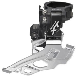 MENJAČ PREDNJI SHIMANO DEORE XT FD-M786-L, DOUBLE, FOR REAR 10 BRZINA, DOWN SWING, DUAL PULL, BAND TYPE 34.9MM (INCL. ADAPTOR 31.8MM & 28.6MM), FOR 44-38T, CS ANGLE 66-69, BLACK, IND.PACK