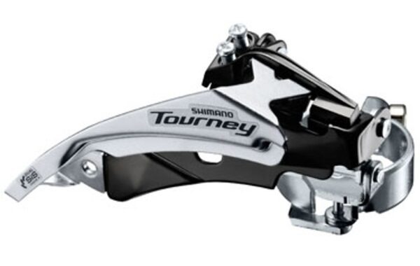 MENJAČ PREDNJI SHIMANO TOURNEY FD-TY510-TS6, TRIPLE, FOR REAR 6/7 SPEED, TOP SWING, DUAL PULL, BAND TYPE (W/ADAPTOR 31.8MM), CS ANGLE 66-69, FOR 48T, CHIANLINE 47.5/50MM, BULK