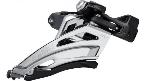 MENJAČ PREDNJI SHIMANO FD-M5100-M, DEORE, FOR 2X11, MID CLAMP, FRONT-PULL, 34.9MM BAND(W/28.6&31.8MM ADPT), CS-ANGLE:66-69, FOR TOP GEAR:36T, CL:48.8/51.8MM, IND.PACK