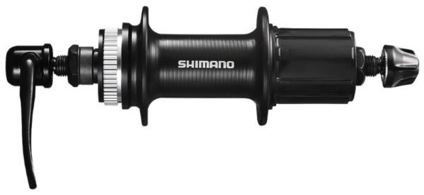 NABLA ZADNJA FH-RM33, CENTER LOCK, 36H, 8/9/10-SPEED, OLD 135MM, AXLE 146MM QR 166MM, W/O ROTOR MOUNT COVER, BLACK, IND.PACK