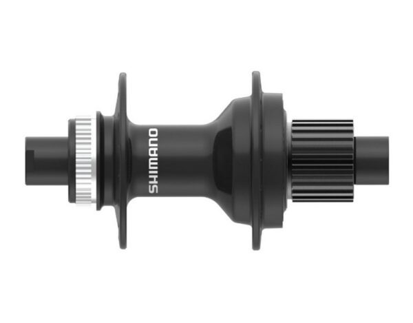 NABLA ZADNJA SHIMANO FH-MT410-B, CENTER LOCK DISC(W/O LOCK RING) 12-SPEED FOR 12MM THRU TYPE AXLE(W/O AXLE), 32H OLD:148MM, W/O ROTOR MOUNT COVER, BLACK, IND.PACK